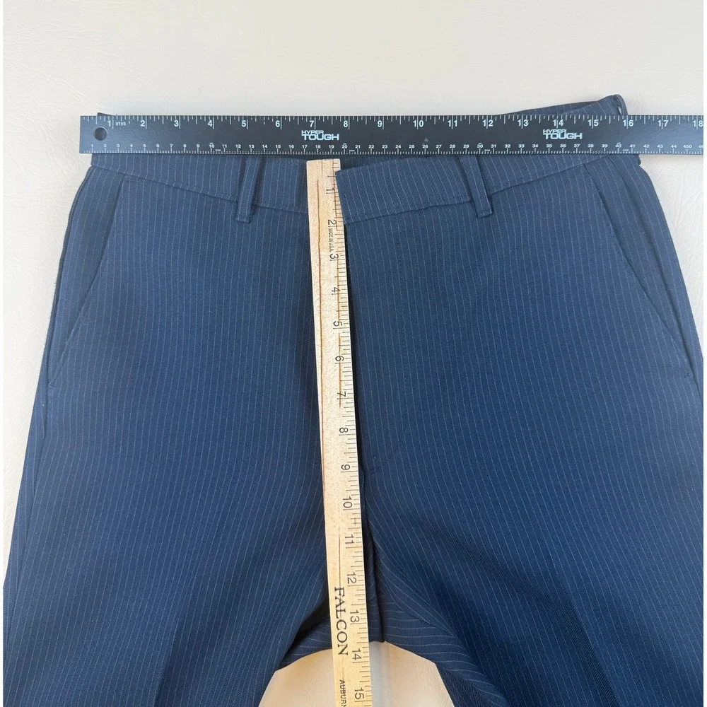 Vintage Levi's Action Slacks 32x31 Navy Pinstripe Talon USA Pants